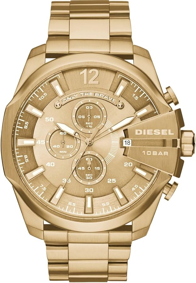 DIESEL ディーゼル腕時計 MEGA CHIEF オールゴールドDZ4360 Amazon.co.jp: DIESEL ディーゼル 腕時計 MEGA CHIEF オールゴールド